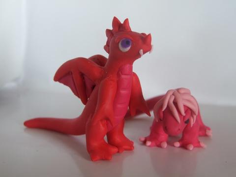Image of a clay dragon. 