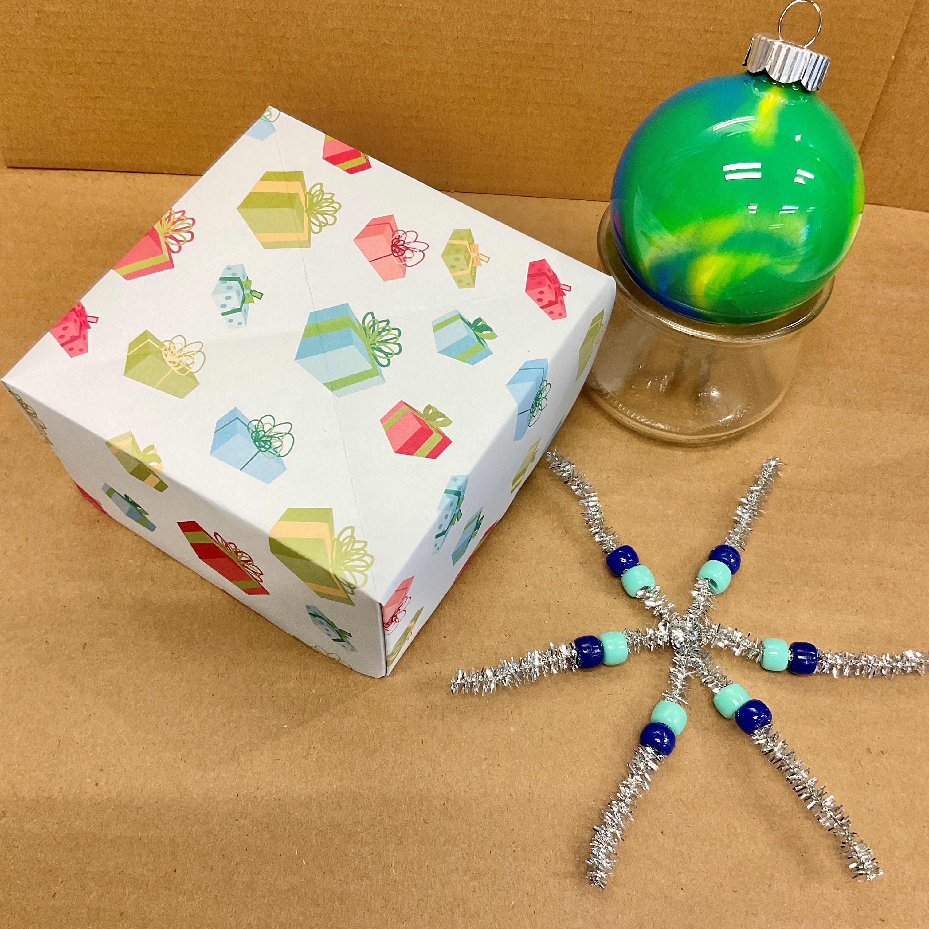 Ornaments and gift box