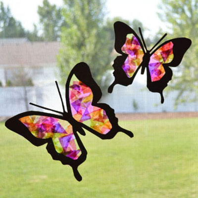 Image of butterfly crafts.