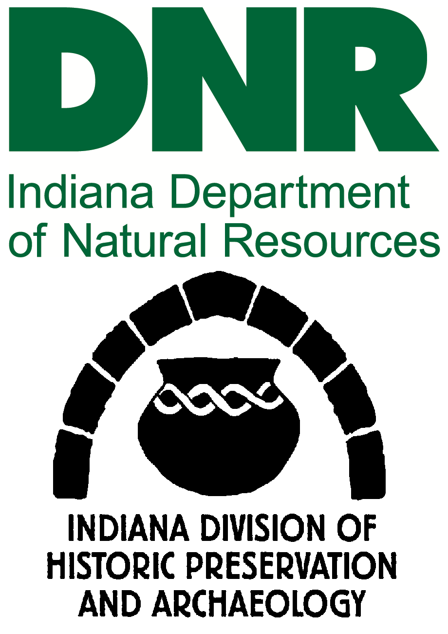 Indiana DNR and Division of Historic Preservation and Archaeology Logos