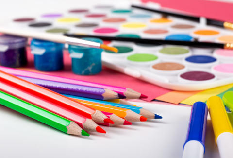 Image of art supplies.