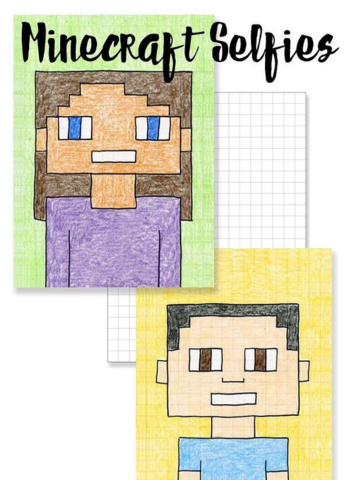 Image of Minecraft selfie.