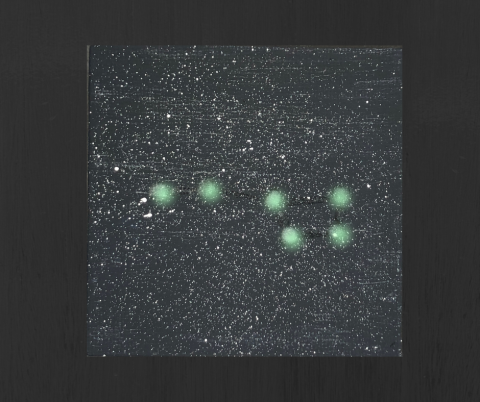 Image of constellation painting. 