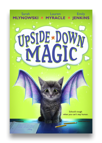 upside-down magic book cover