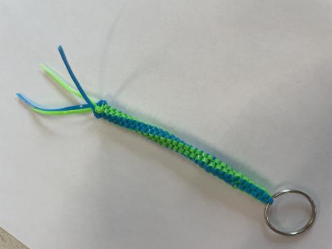 Image of a braided keychain