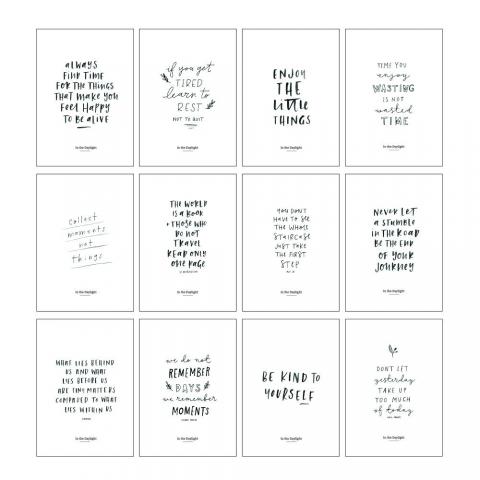Calligraphy Quote Cards