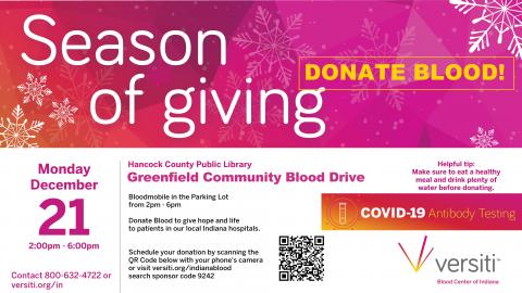 Blood Drive at the Greenfield Library