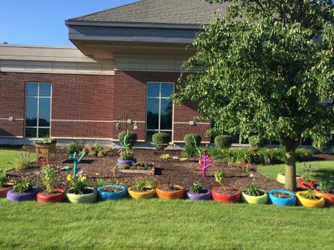 Library garden