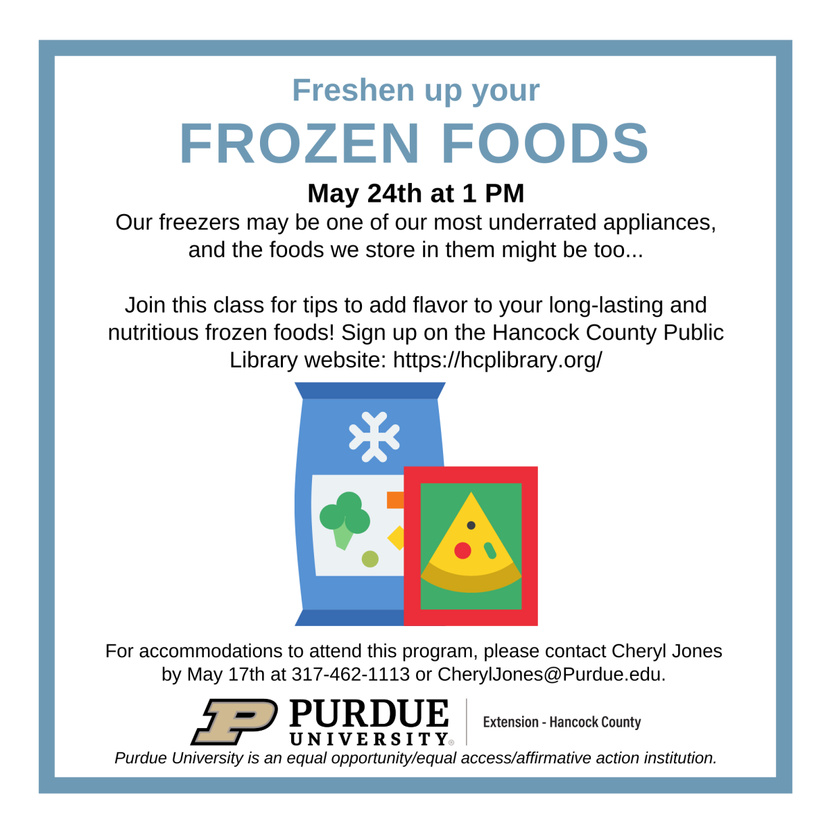 Freshen up your frozen foods