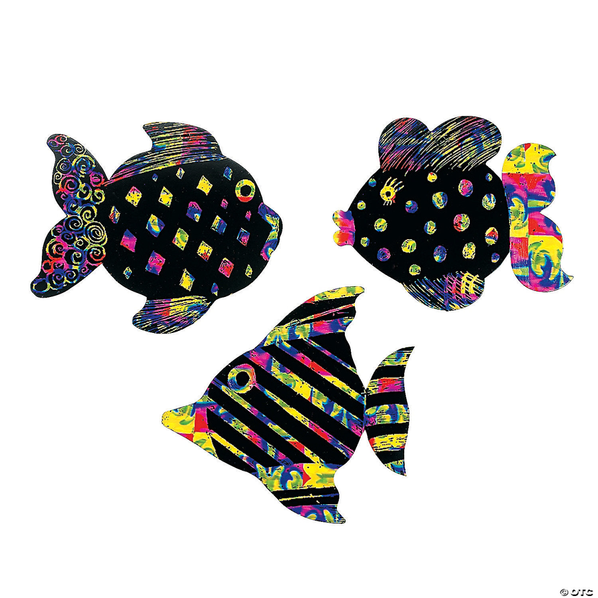 Image of magic fish scratch-off craft. 