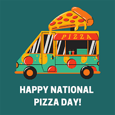 Image of pizza truck. 