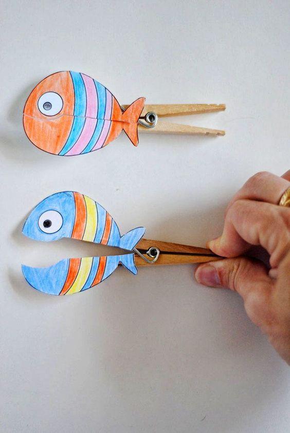 Clothespin Fish