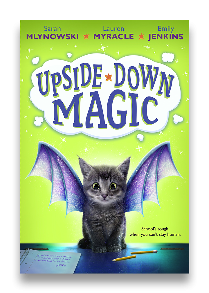 upside-down magic book cover